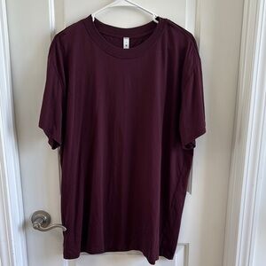 Lululemon all yours cotton tshirt color cassis
